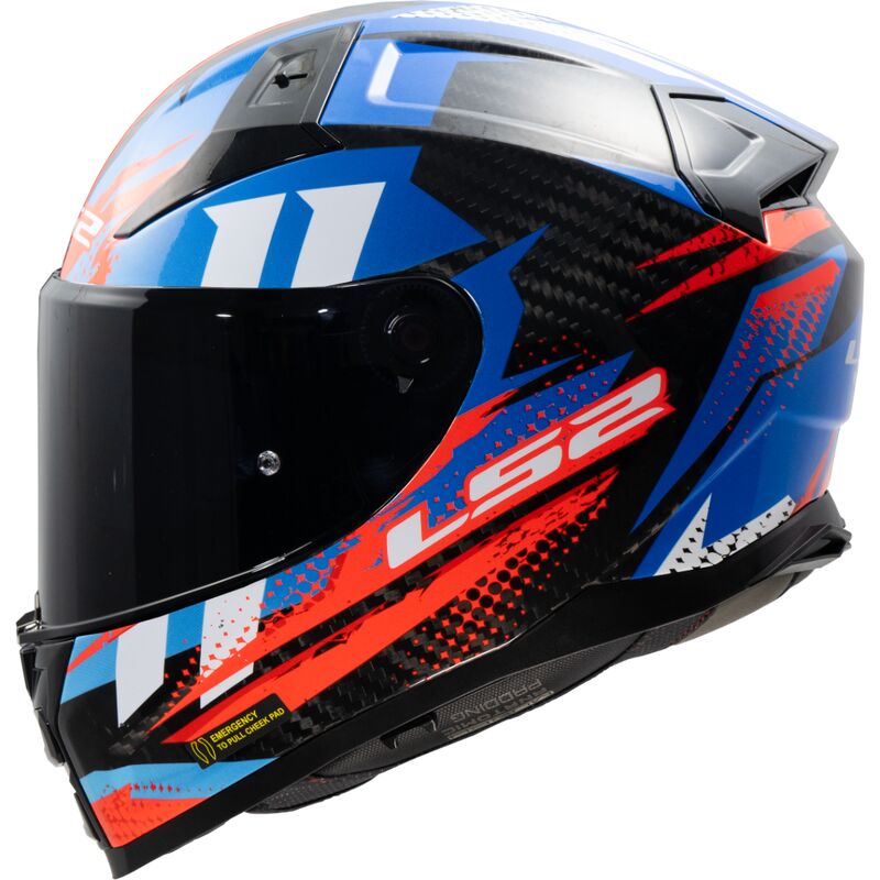 LS2 FF811 Vector 2 Carbon Full Face Helmet Tantic Red / Blue