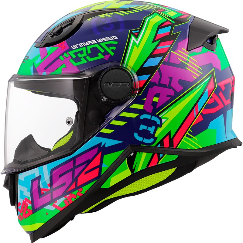 LS2 FF812 Kids Full Face Helmet Svent Blue Green