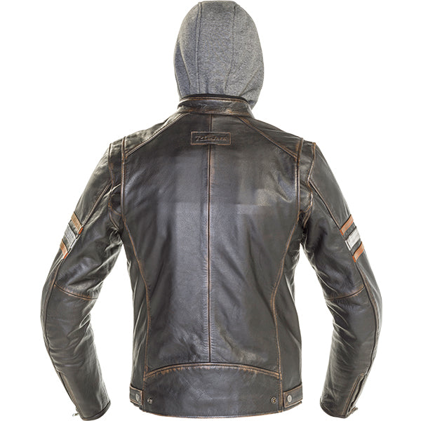 Richa Toulon 2 Hooded Leather Jacket Black / Orange