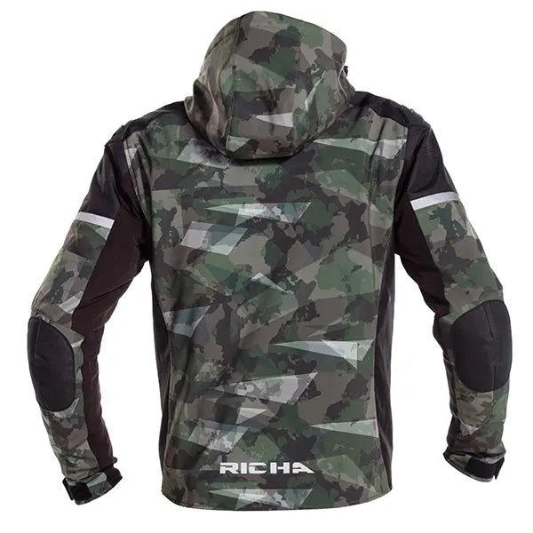 Richa Stealth Hooded Textile Jacket Camo Green - FREE UK Shipping, FREE 365 Day Returns | Moto Central