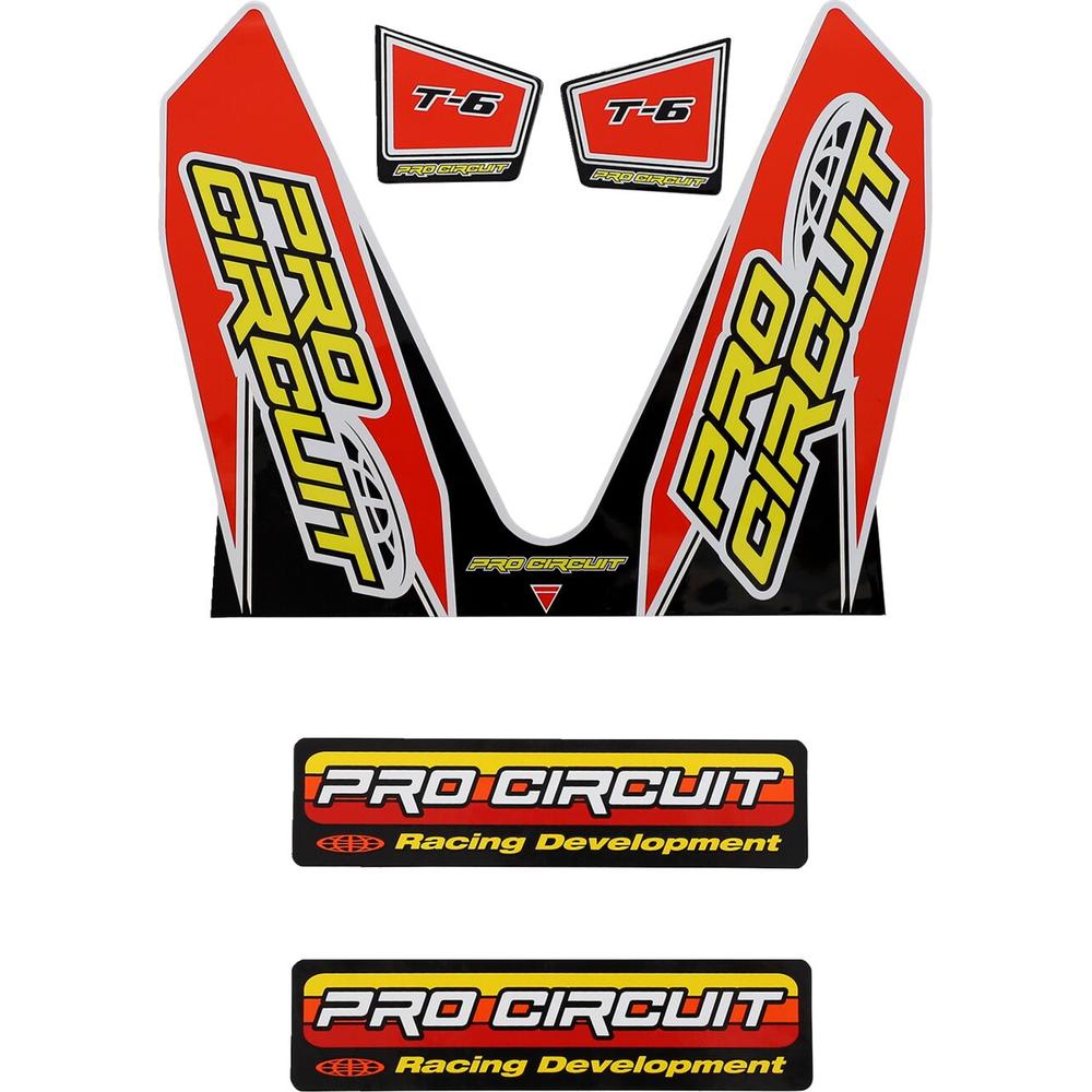 Pro Circuit T-6 Exhaust Mini 110 Decals Red - FREE UK Shipping, FREE 365 Day Returns | Moto Central