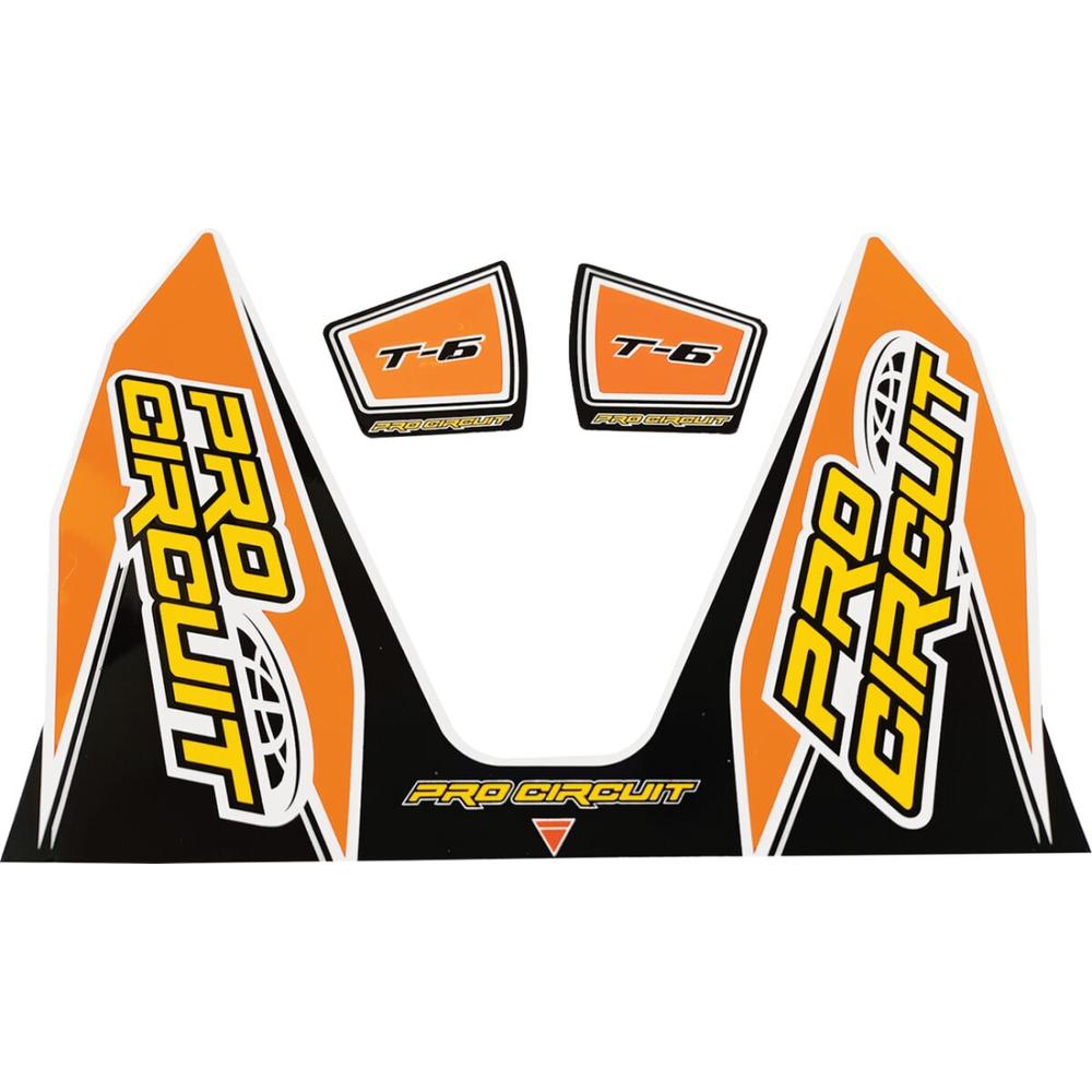 Pro Circuit T-6 Exhaust Decals Orange