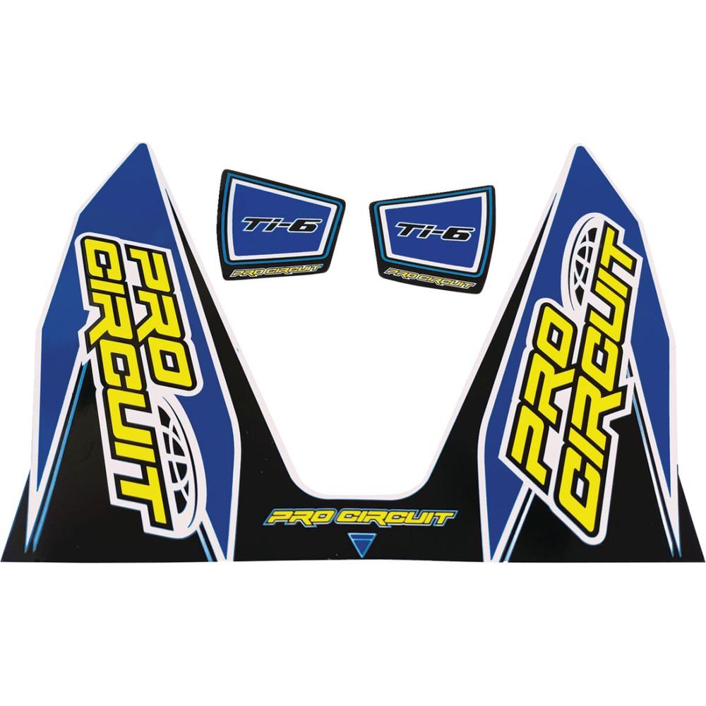 Pro Circuit Ti-6 Exhaust Decals Blue - FREE UK Shipping, FREE 365 Day Returns | Moto Central