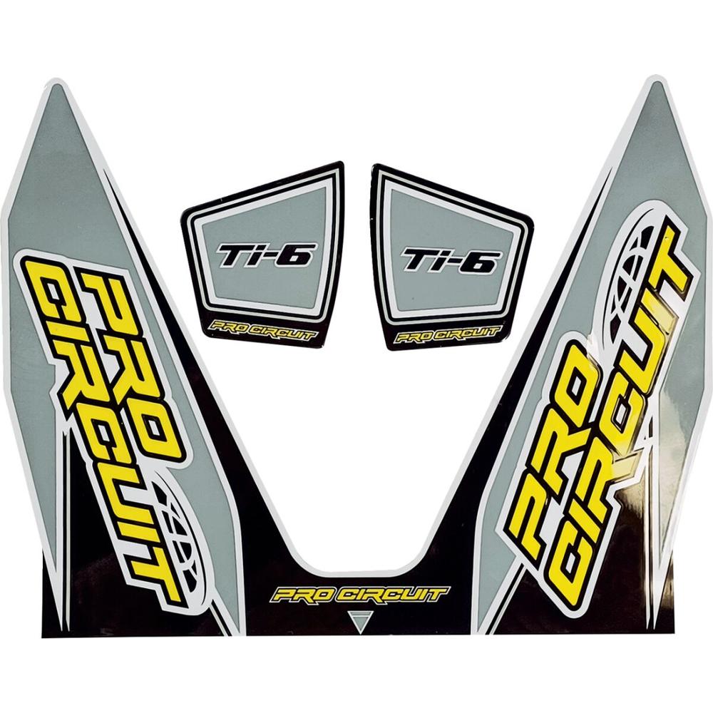 Pro Circuit Ti-6 Exhaust Decals Grey - FREE UK Shipping, FREE 365 Day Returns | Moto Central