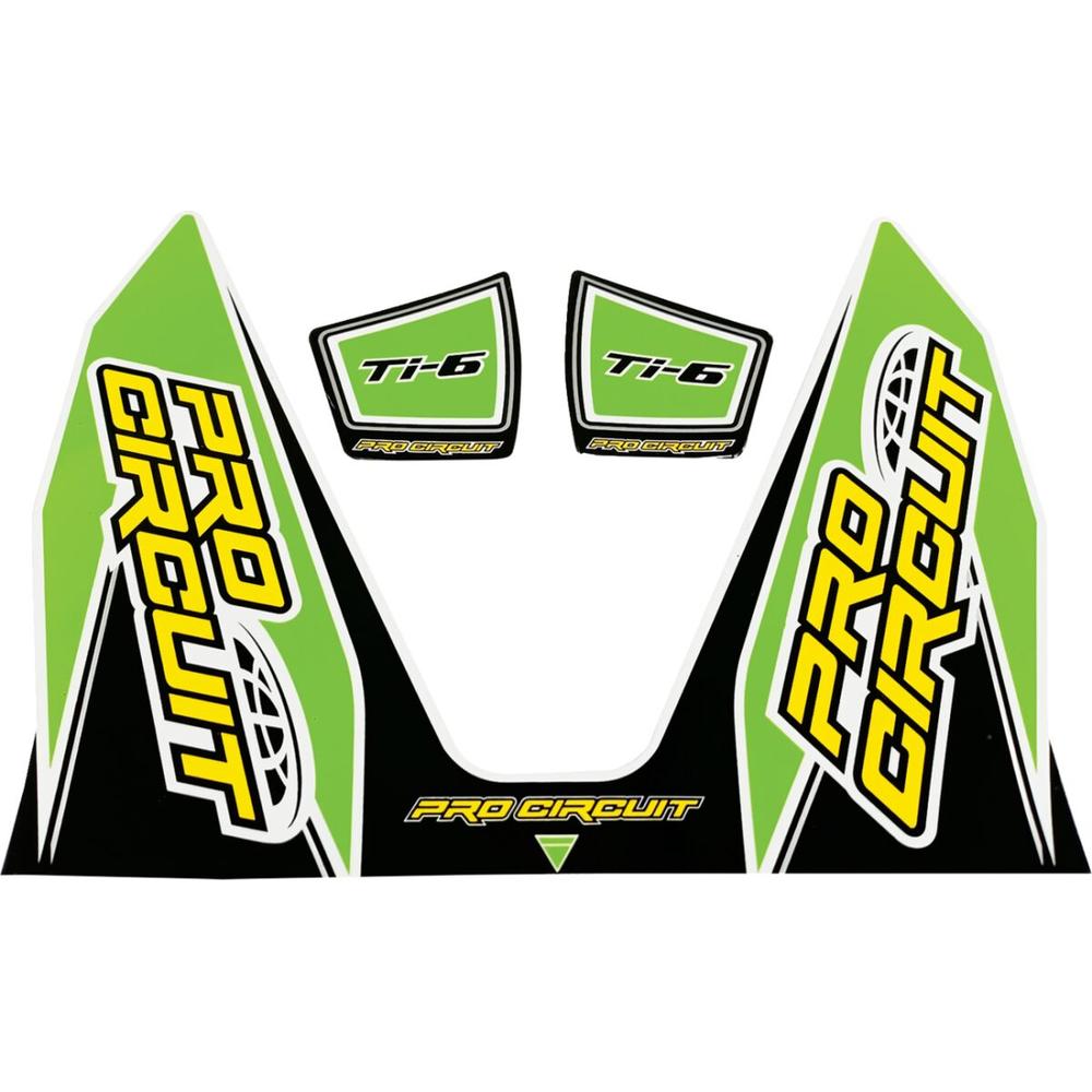 Pro Circuit Ti-6 Exhaust Decals Green - FREE UK Shipping, FREE 365 Day Returns | Moto Central