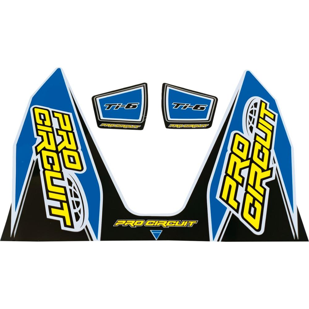 Pro Circuit Ti-6 Exhaust Decals Light Blue - FREE UK Shipping, FREE 365 Day Returns | Moto Central