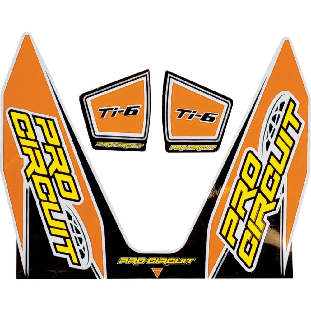 Pro Circuit Ti-6 Exhaust Decals Orange