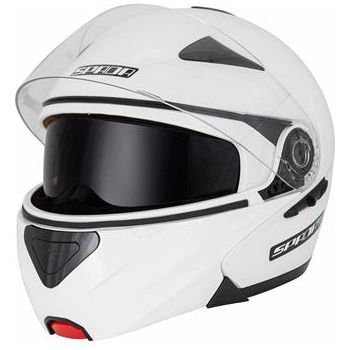 Spada Reveal Flip-Up Helmet White  - FREE UK Shipping, FREE 365 Day Returns | Moto Central