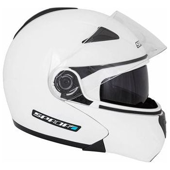 Spada Reveal Flip-Up Helmet White  - FREE UK Shipping, FREE 365 Day Returns | Moto Central