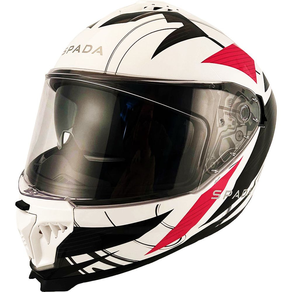 Spada SP18 Full Face Helmet White / Red