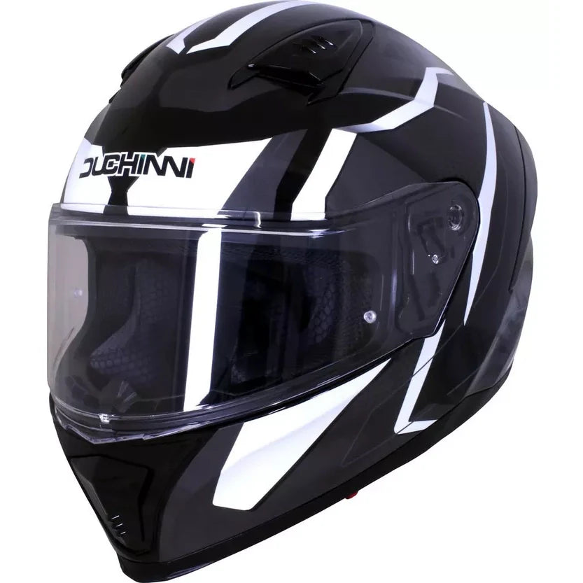 Duchinni D985 Full Face Helmet Black / White