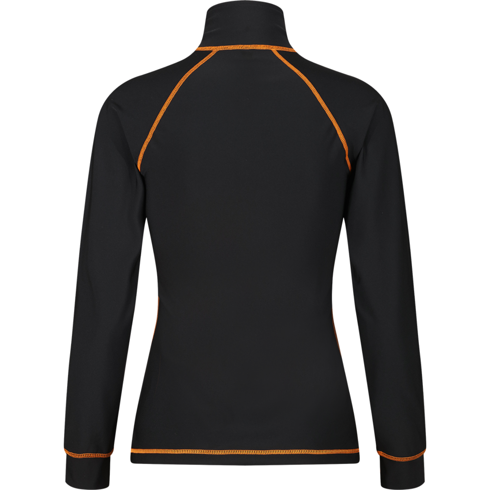 MotoGirl Mid-Layer Ladies Jacket Black / Orange - FREE UK Shipping, FREE 365 Day Returns | Moto Central