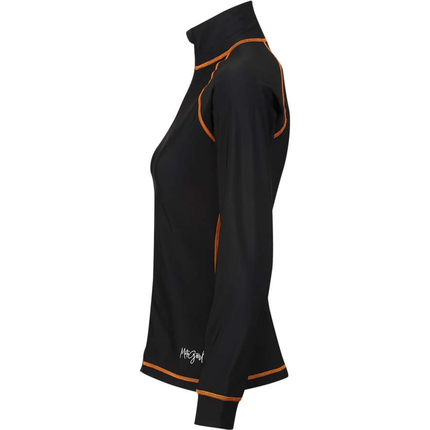 MotoGirl Mid-Layer Ladies Jacket Black / Orange - FREE UK Shipping, FREE 365 Day Returns | Moto Central