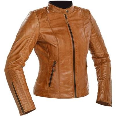 Richa Lausanne Ladies Leather Jacket Cognac - FREE UK Shipping, FREE 365 Day Returns | Moto Central