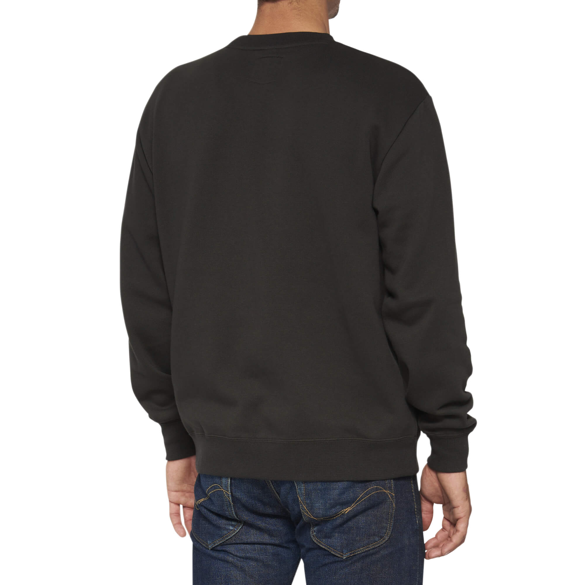 100% Avalanche Pullover Crewneck Fleece Light Black - FREE UK Shipping, FREE 365 Day Returns | Moto Central