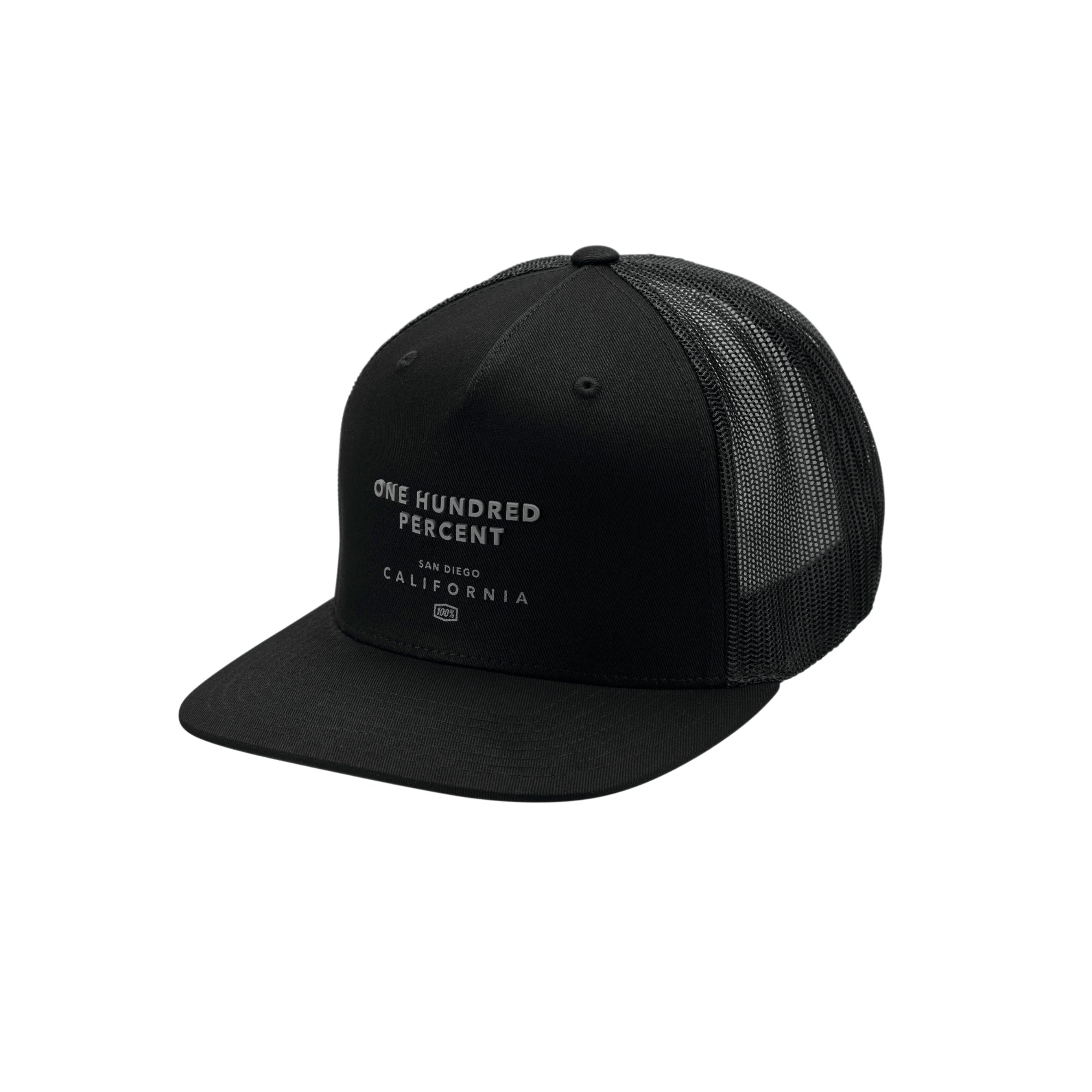 100% Mac Trucker Cap Black - FREE UK Shipping, FREE 365 Day Returns | Moto Central