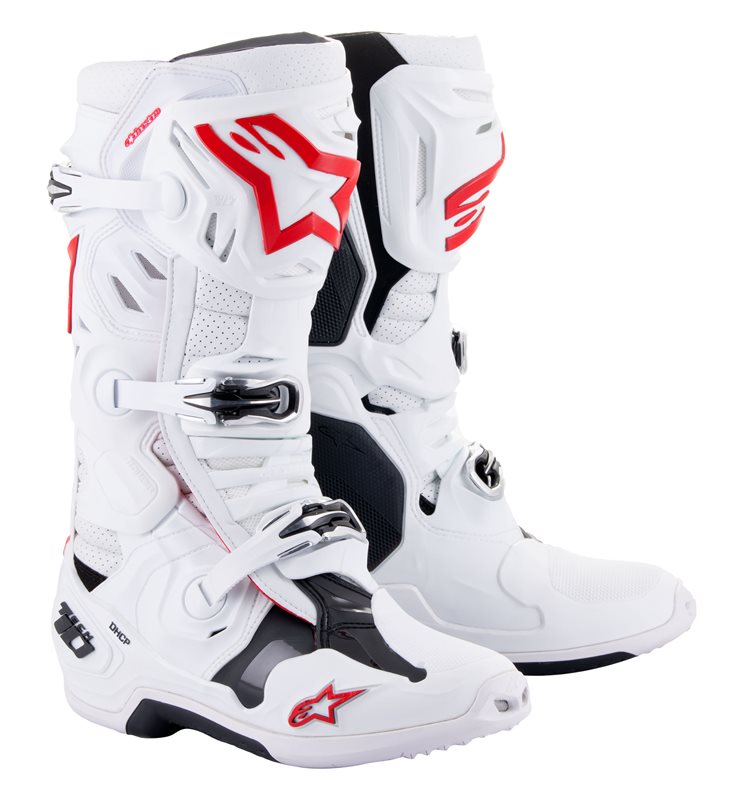 Alpinestars Tech 10 Supervented Off-Road Boots White / Bright Red