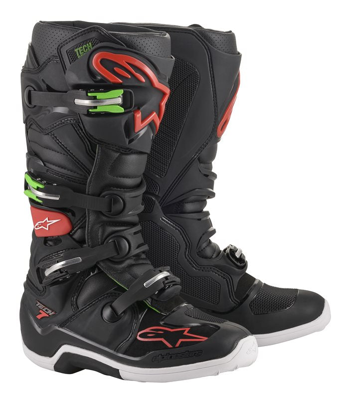 Alpinestars Tech 7 Off-Road Boots Black / Red / Green