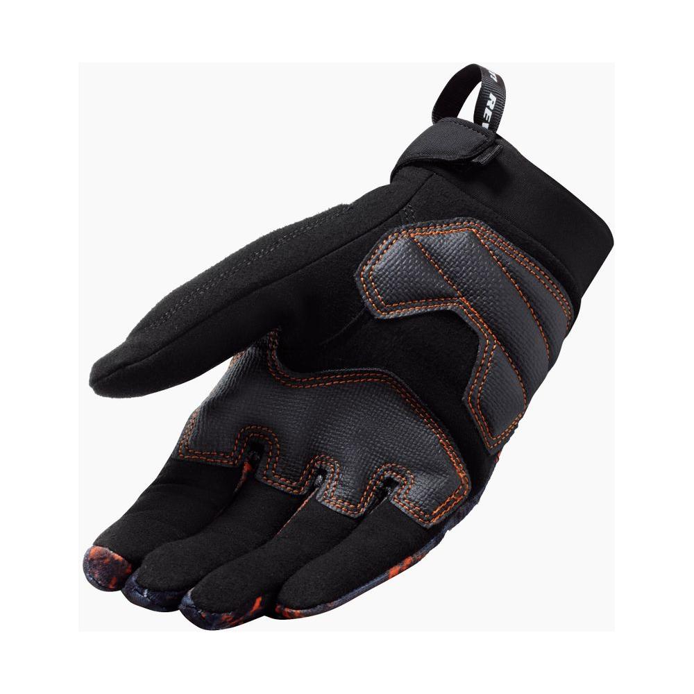 Revit Continent Wind-Blocking Textile Gloves Black / Orange