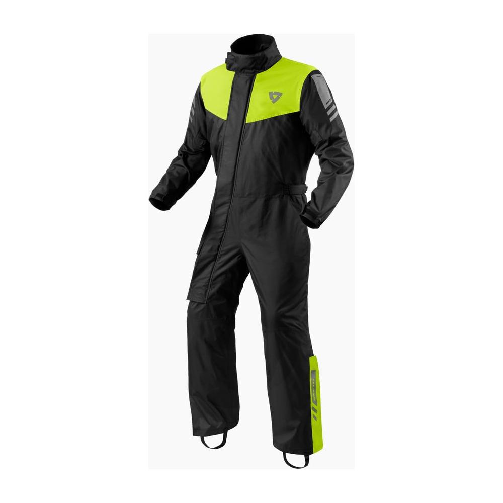 Revit Pacific 4 H2O One Piece Rain Oversuit Black / Neon Yellow