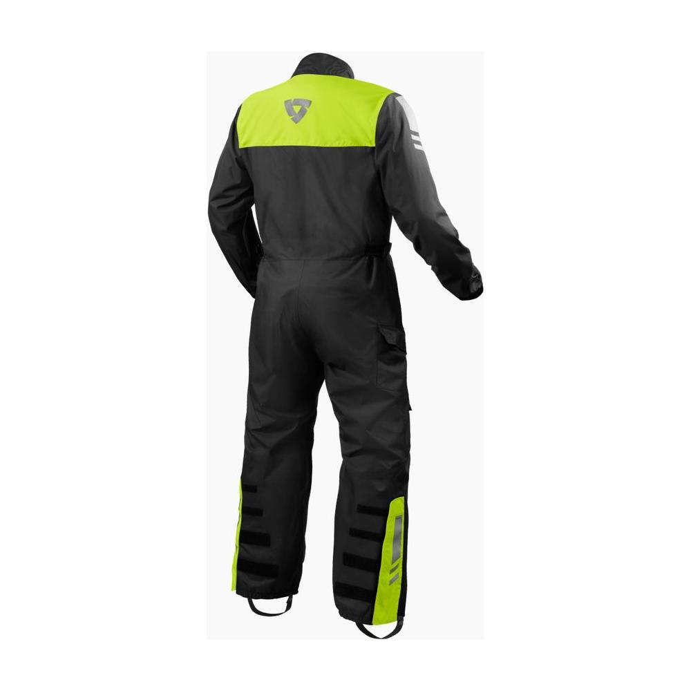 Revit Pacific 4 H2O One Piece Rain Oversuit Black / Neon Yellow - FREE UK Shipping, FREE 365 Day Returns | Moto Central