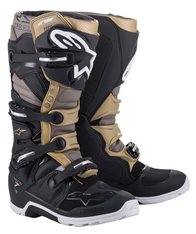 Alpinestars Tech 7 Enduro Drystar Off-Road Boots Black / Grey / Gold