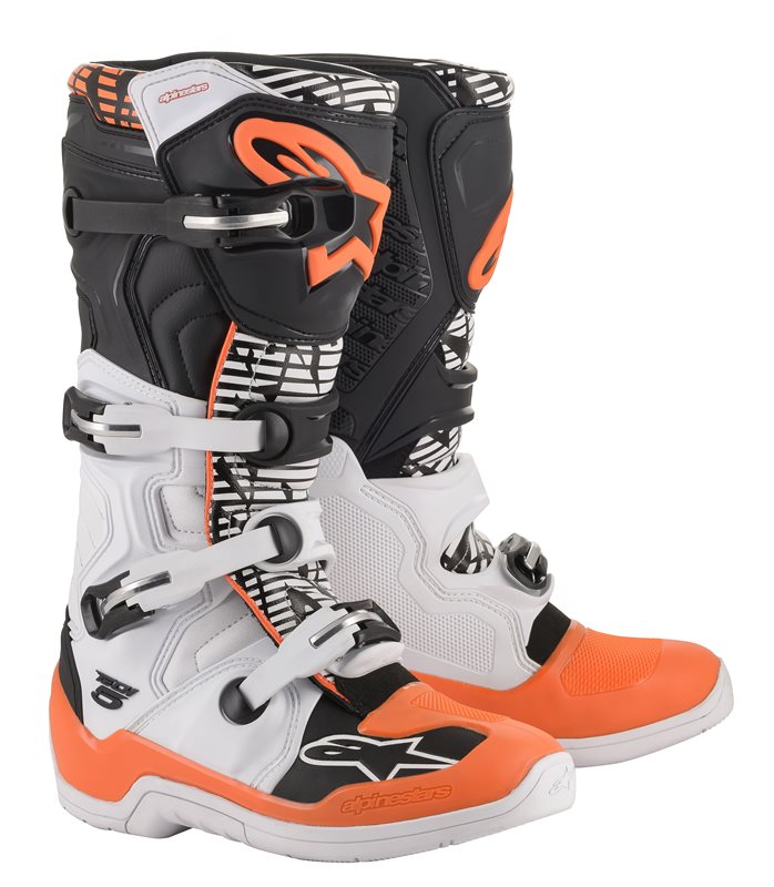 Alpinestars Tech 5 Off-Road Boots White / Black / Fluo Orange