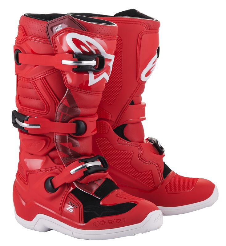 Alpinestars Youth Tech 7 S Off-Road Boots Red