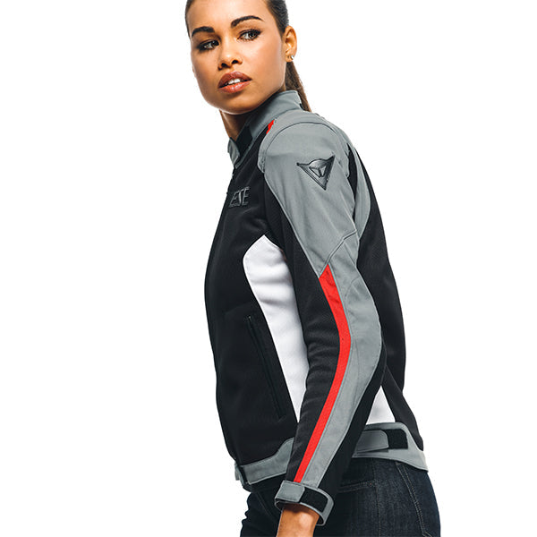 Dainese Hydra Flux 2 Air D-Dry Ladies Textile Jacket Black / Charcoal Grey / Lava Red