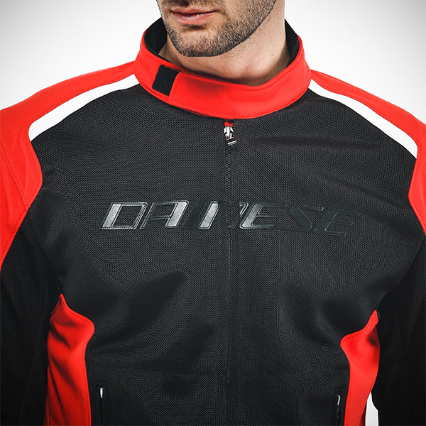 Dainese Hydra Flux 2 Air D-Dry Textile Jacket Black / Lava Red