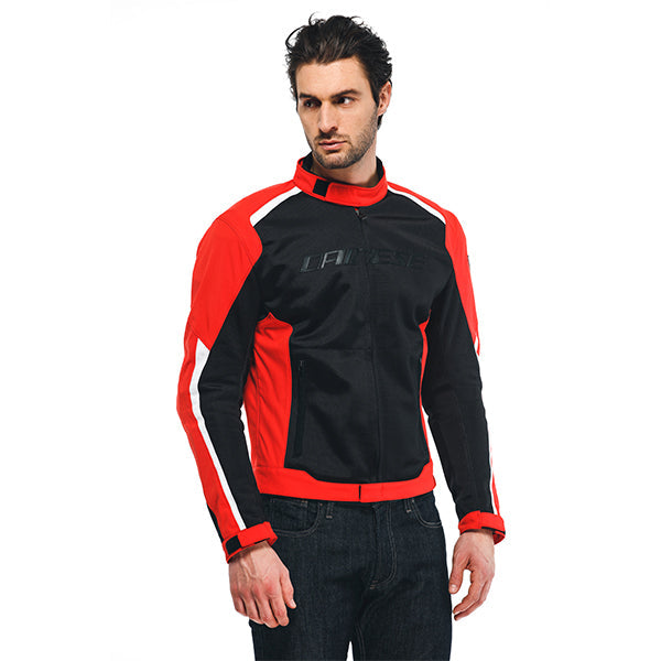 Dainese Hydra Flux 2 Air D-Dry Textile Jacket Black / Lava Red