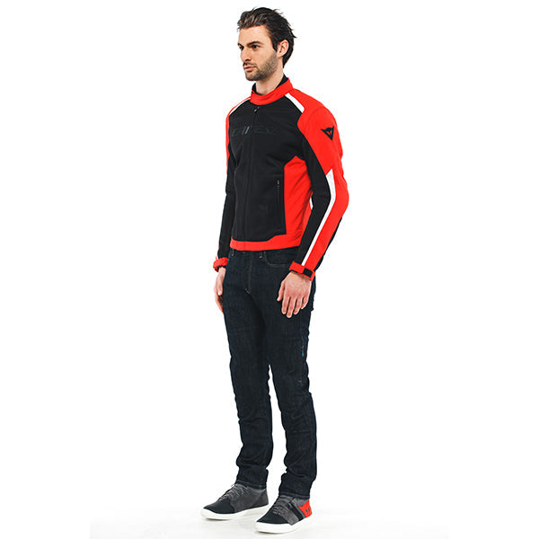 Dainese Hydra Flux 2 Air D-Dry Textile Jacket Black / Lava Red