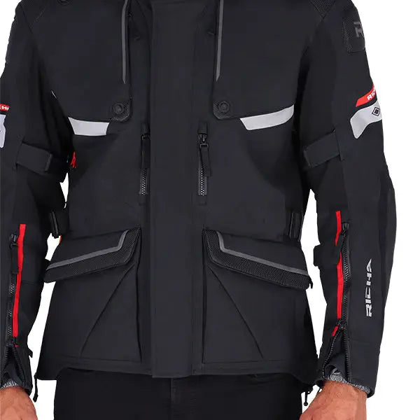 Richa Armada Pro Touring Gore-Tex Jacket Black - FREE UK Shipping, FREE 365 Day Returns | Moto Central