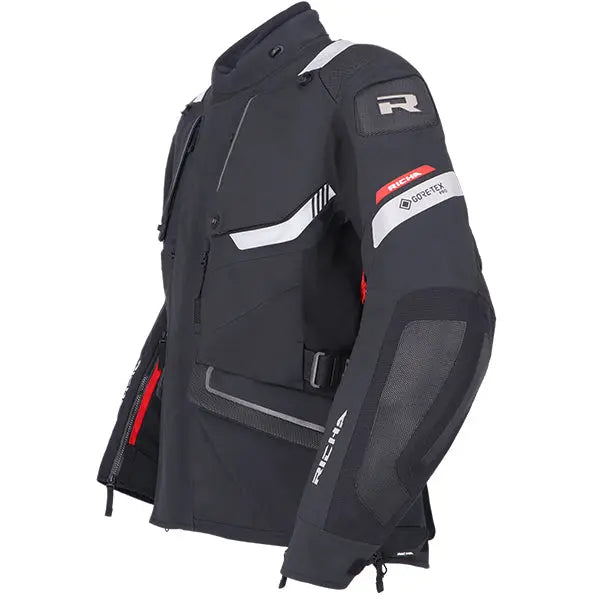 Richa Armada Pro Touring Gore-Tex Jacket Black - FREE UK Shipping, FREE 365 Day Returns | Moto Central