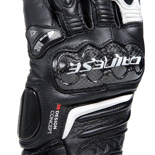 Dainese Carbon 4 Ladies Long Leather Gloves Black / White / Red