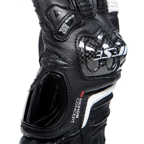 Dainese Carbon 4 Ladies Long Leather Gloves Black / White / Red