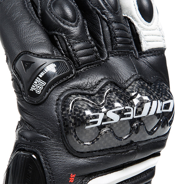 Dainese Carbon 4 Ladies Long Leather Gloves Black / White / Red