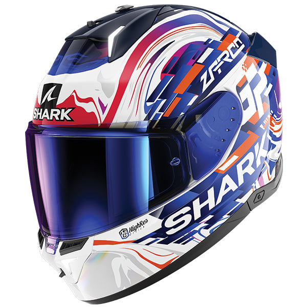 Shark Skwal i3 Full Face Helmet Zarco GP DE FCE White / Violet / Blue - FREE UK Shipping, FREE 365 Day Returns | Moto Central