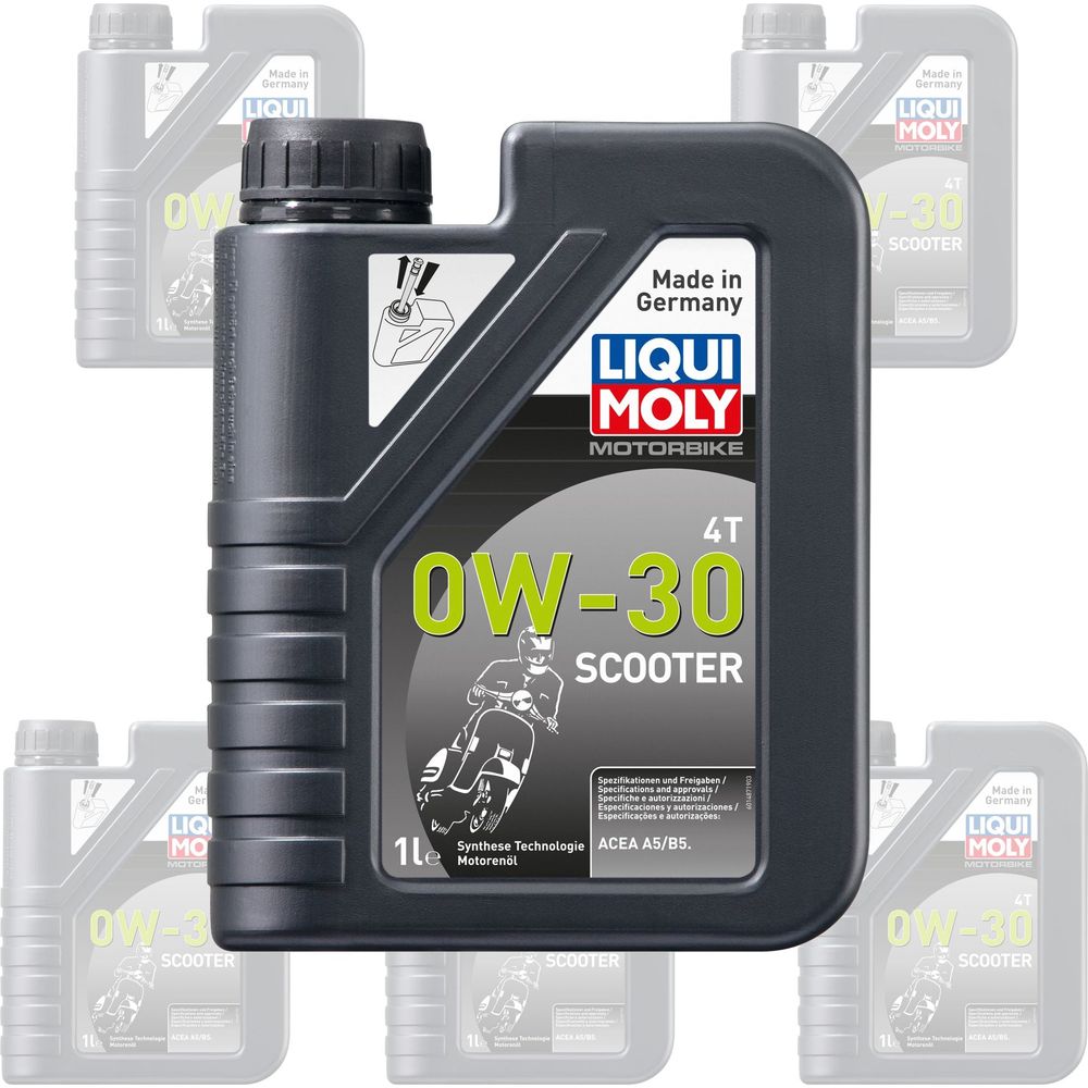 Liqui Moly 4 Stroke Semi Synthetic Scooter 0W-30 Oil - Box of 6