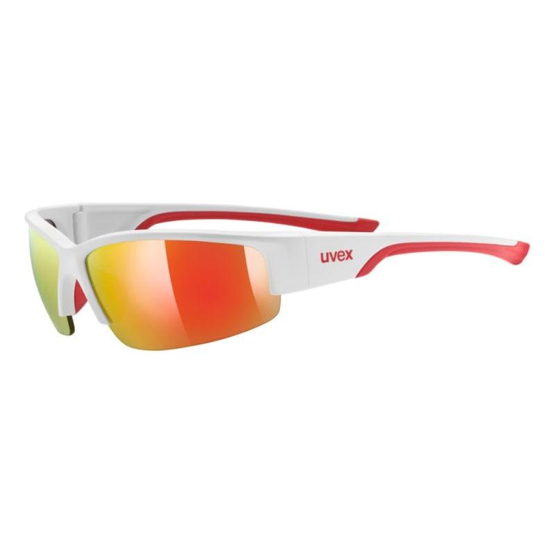 Uvex SP 215 Sunglasses Matt White / Red