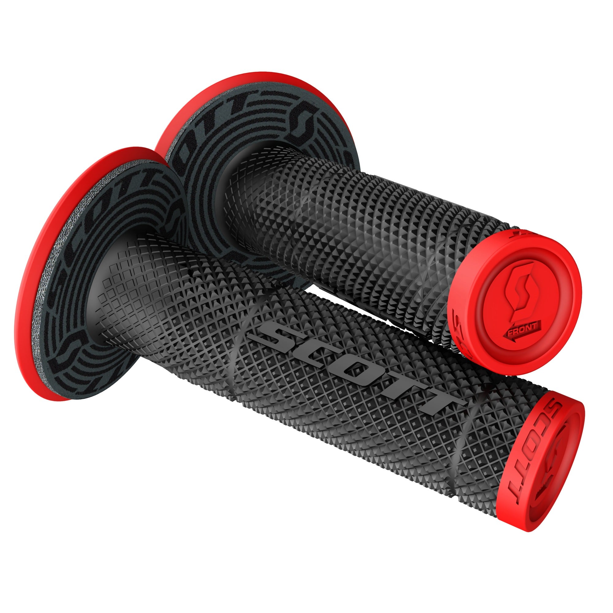 Scott SX 2 + Donut Grip Neon Red / Black  - FREE UK Shipping, FREE 365 Day Returns | Moto Central