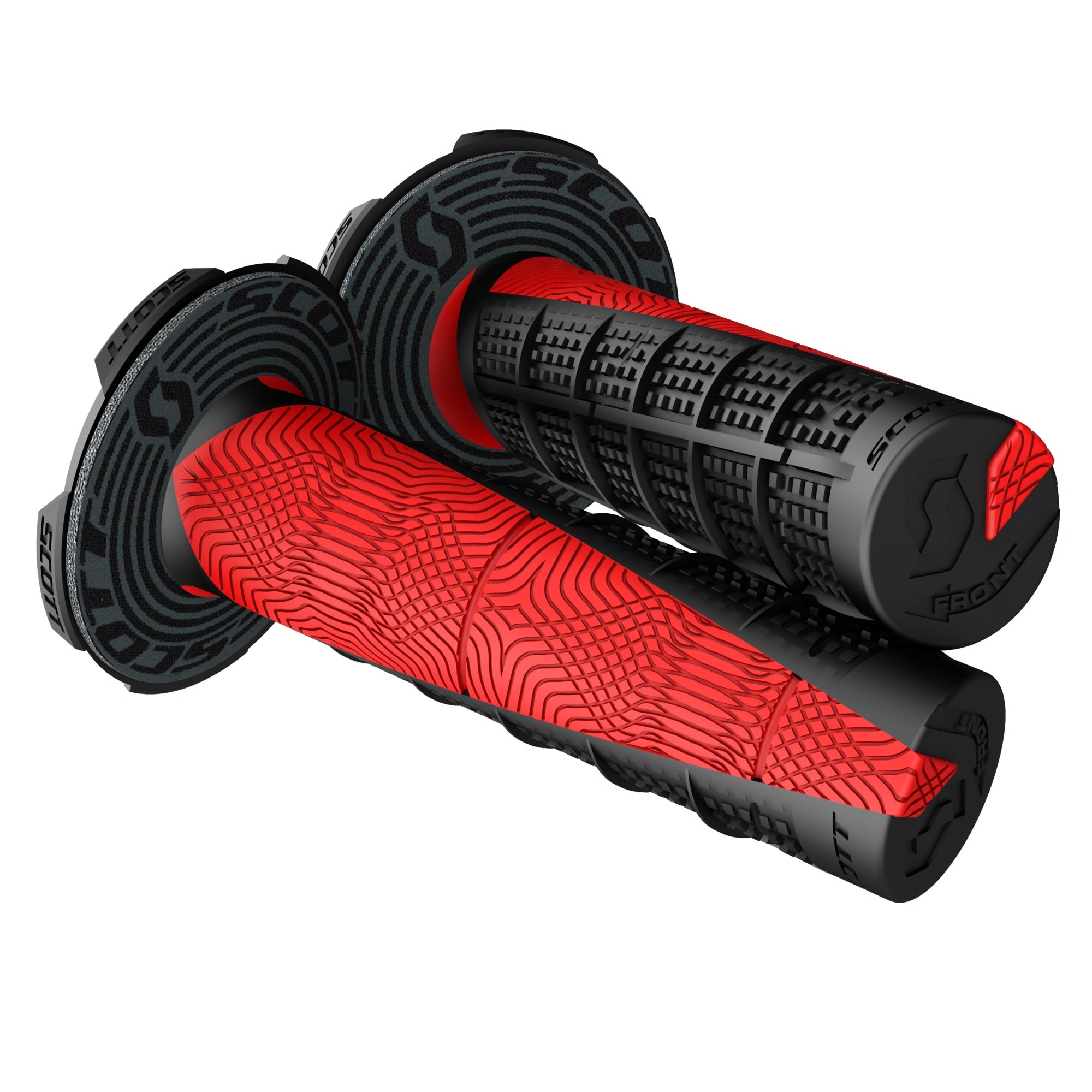 Scott Duece + Donut Grip Black / Neon Red  - FREE UK Shipping, FREE 365 Day Returns | Moto Central