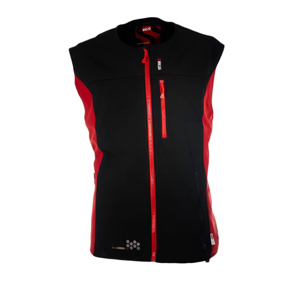 Keis B501WR Premium Ladies Heated Body Warmer Black / Red - FREE UK Shipping, FREE 365 Day Returns | Moto Central