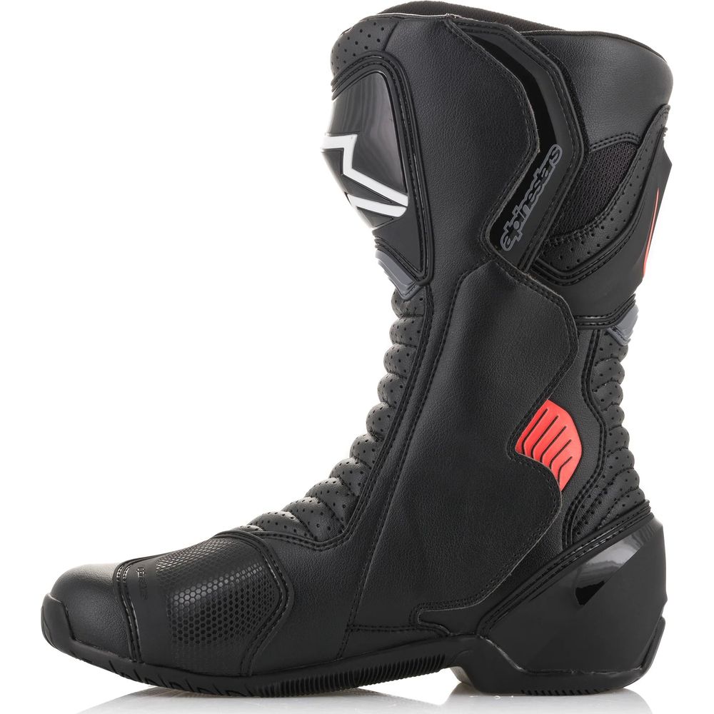 Alpinestars SMX 6 V2 Boots Black / Grey / Fluo Red