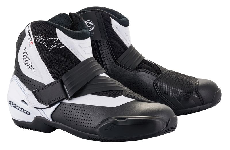 Alpinestars SMX-1 R V2 Vented Short Boots Black / White