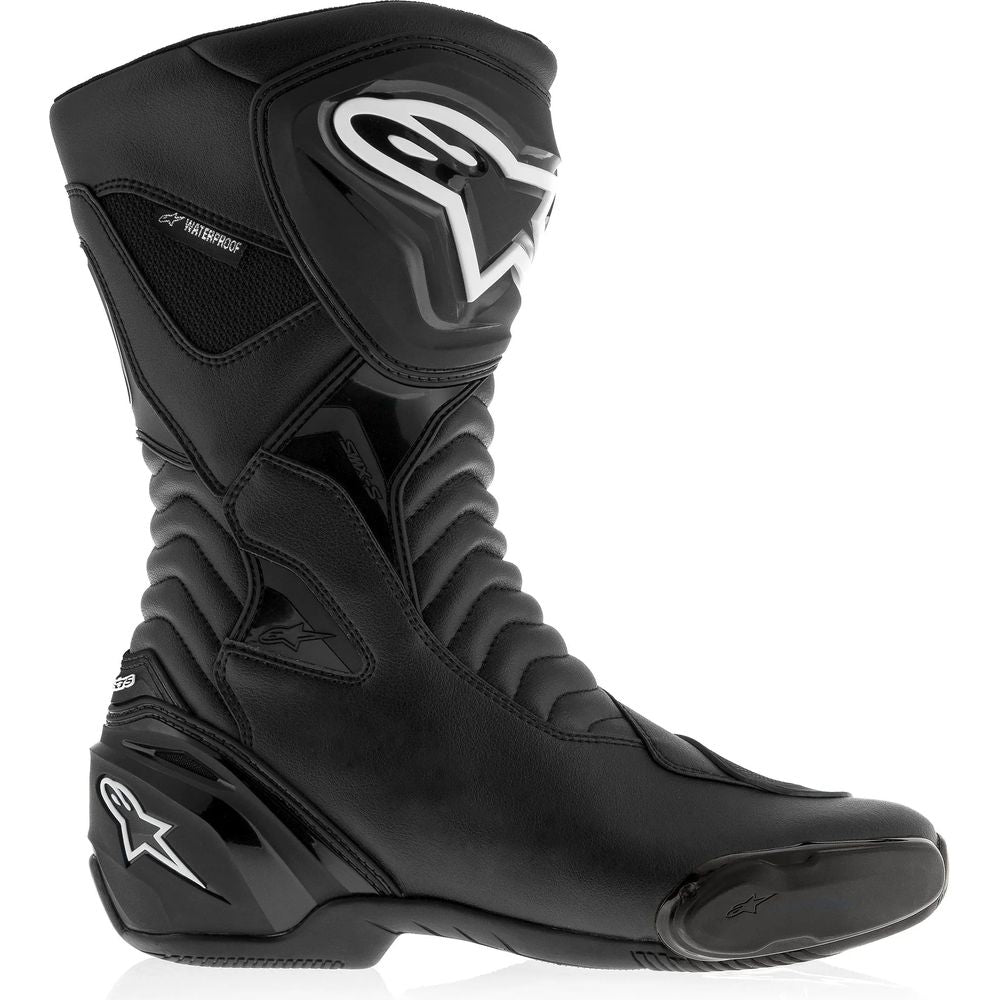 Alpinestars SMX S Waterproof Boots Black / Black - FREE UK Shipping, FREE 365 Day Returns | Moto Central