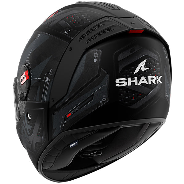 Shark Spartan RS Full Face Helmet Stingrey Matt Black / Red / Anthracite