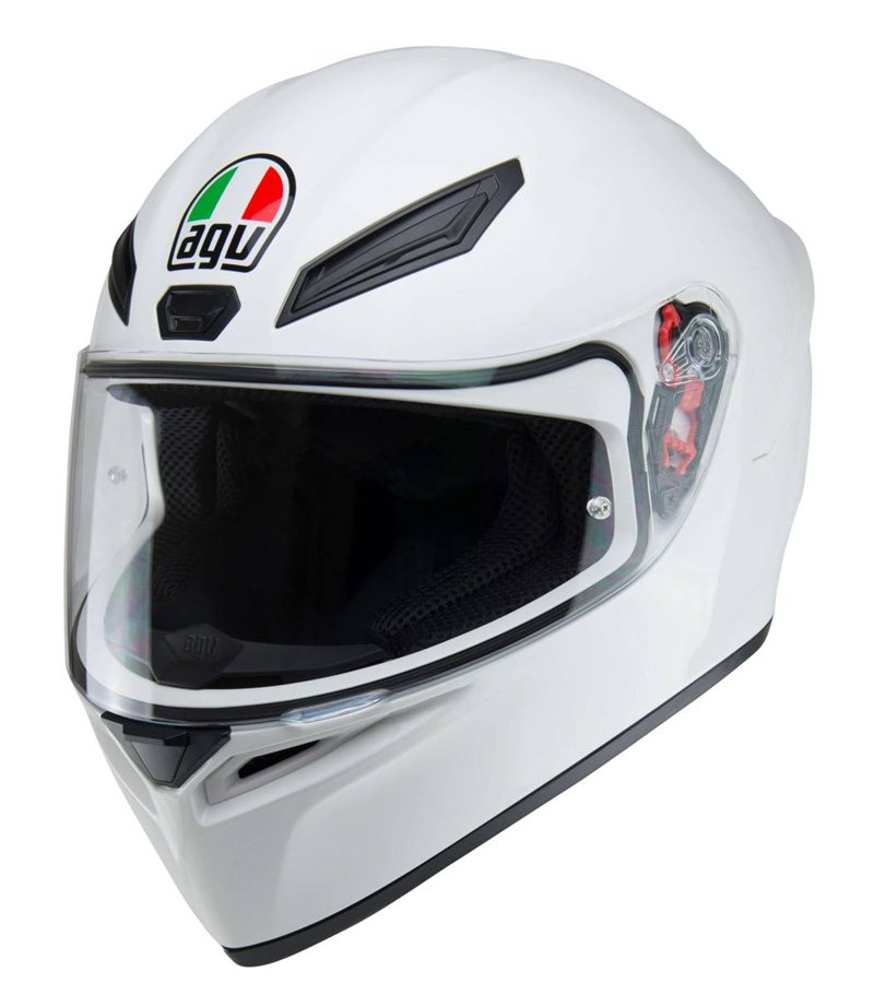 AGV K1 Full Face Helmet White - FREE UK Shipping, FREE 365 Day Returns | Moto Central