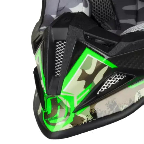 Just1 J12 Carbon MX Helmet Kombat Green