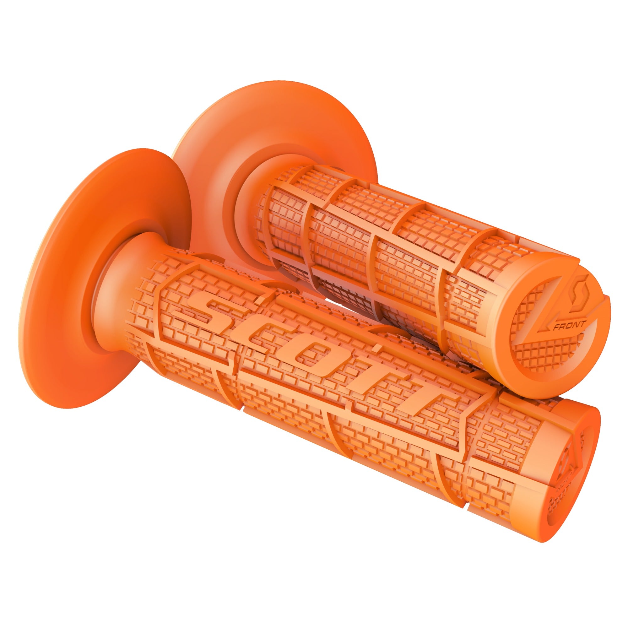 Scott Radial Full Waffle Grip Orange  - FREE UK Shipping, FREE 365 Day Returns | Moto Central